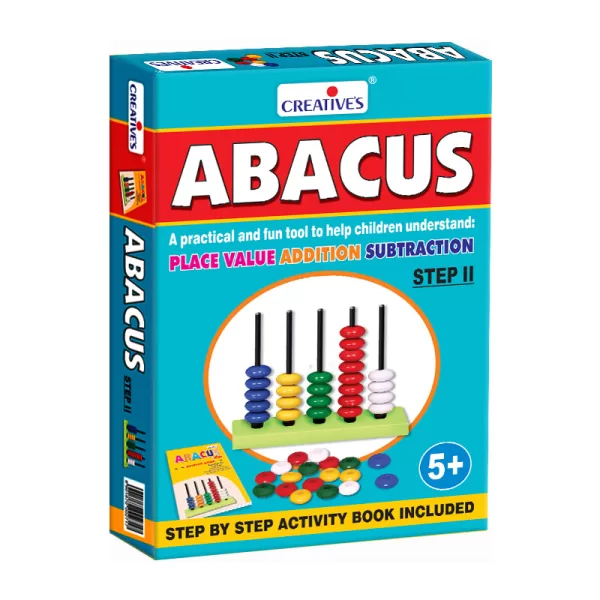 Creative’s Abacus Step II Learning Toy for Kids Math Skills Place Value Age 5+
