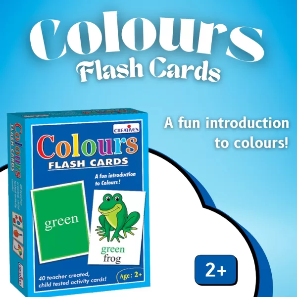 colours flash card