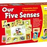 Creative's Our Five Senses | 3 Association Games | Ages 5+ | 5 Boards & 50 Cards
