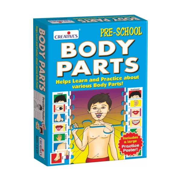 Creative's Body Parts Self-Correcting Puzzle | Ages 4+ | Poster & Activity Guide