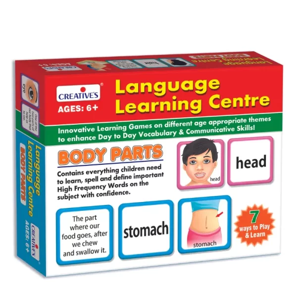 Creative's Language Learning Centre: Body Parts | Ages 6+ | 60 Cards