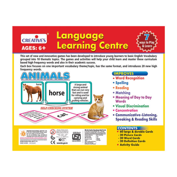 Creative's- Language Learning Centres (Animals)