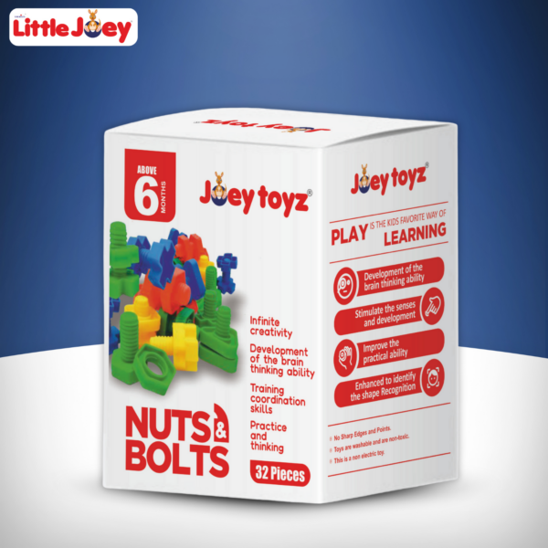 Little Joey Nuts & Bolts 32-Piece STEM Set Kids 2–5Y