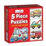 Creative’s 5 Piece Puzzles – Vehicles Learning Game (Ages 3+)